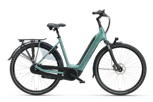 Batavus Finez E-go® Power 400wh Lageinstap Petrol Zilver Mat 48cm 2022