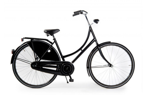 Unibike Omafiets Mat Zwart 50cm 2024
