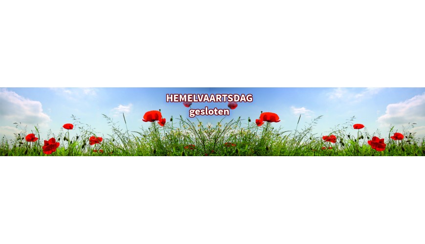 hemelvaartsdag gesloten