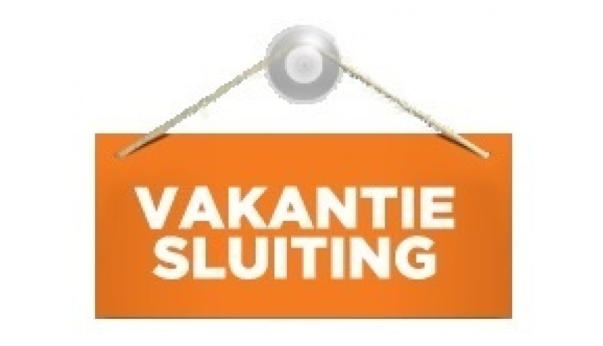 vakantiesluiting: 28 november - 4 december 2025